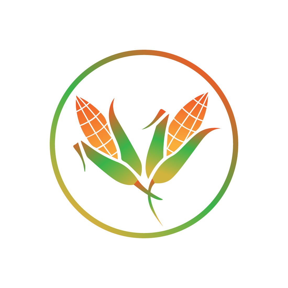 Corn Cob logo design Agriculture logo design vector illustration Corn logo template arts preview image.