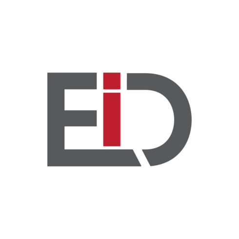 Initials EID Mubarak Logo design vector images EID letters logo template arts EID logo red or black color icon cover image.