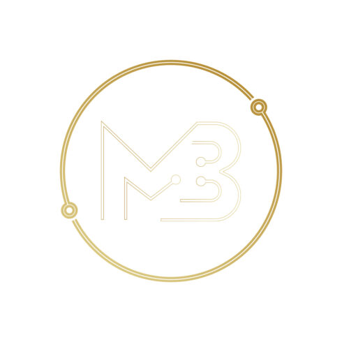 Technology MB logo design Luxury MB letters logo circle golden color best icon MB logo design best company arts cover image.