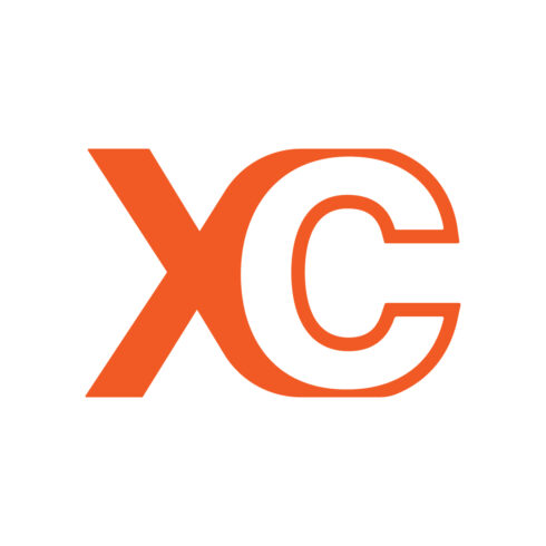 Initials XC logo design vector template arts XC letters logo design CX logo best company identity orange color logo cover image.