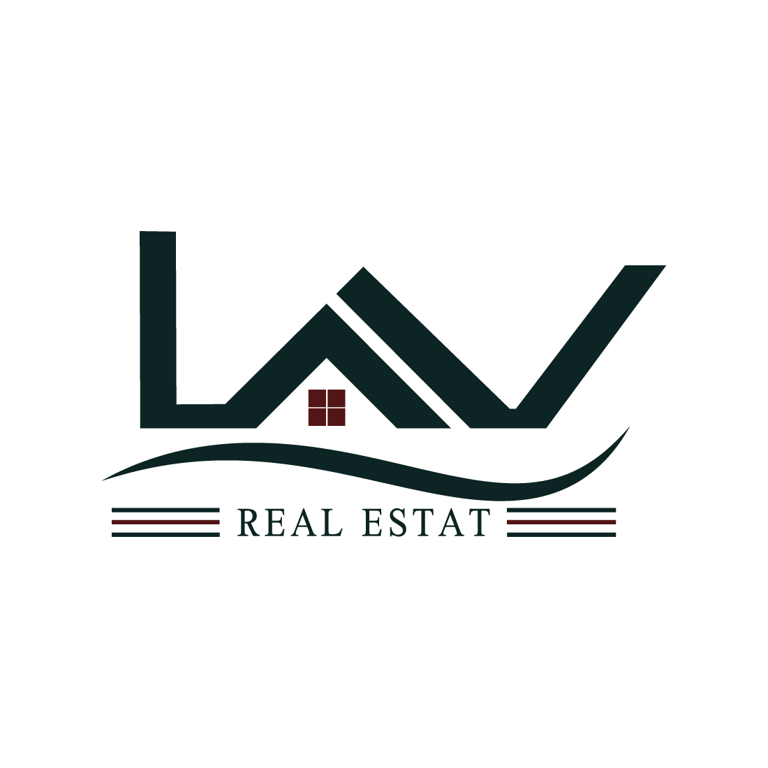 Luxury LAV letters logo design vector images LAV Real Estate logo design best color LAV logo template company icon preview image.