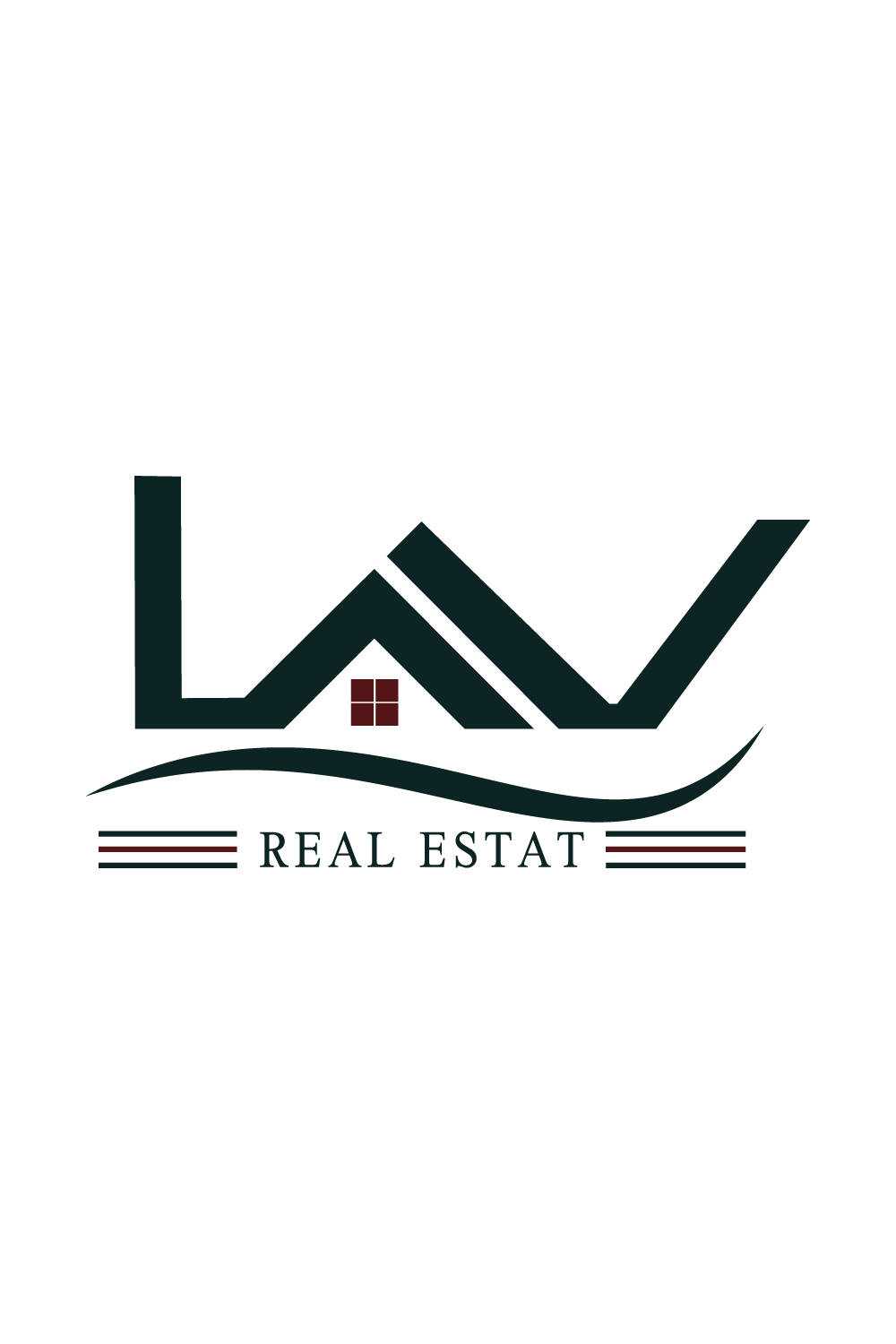 Luxury LAV letters logo design vector images LAV Real Estate logo design best color LAV logo template company icon pinterest preview image.