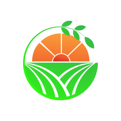 Landscape logo design Agriculture logo stock vector Farm Plant logo Stock vector Green Tree Herbal logo design cover image.