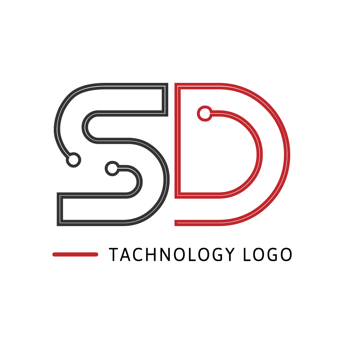 Initials SD letters logo design vector icon. SD technology logo design ...