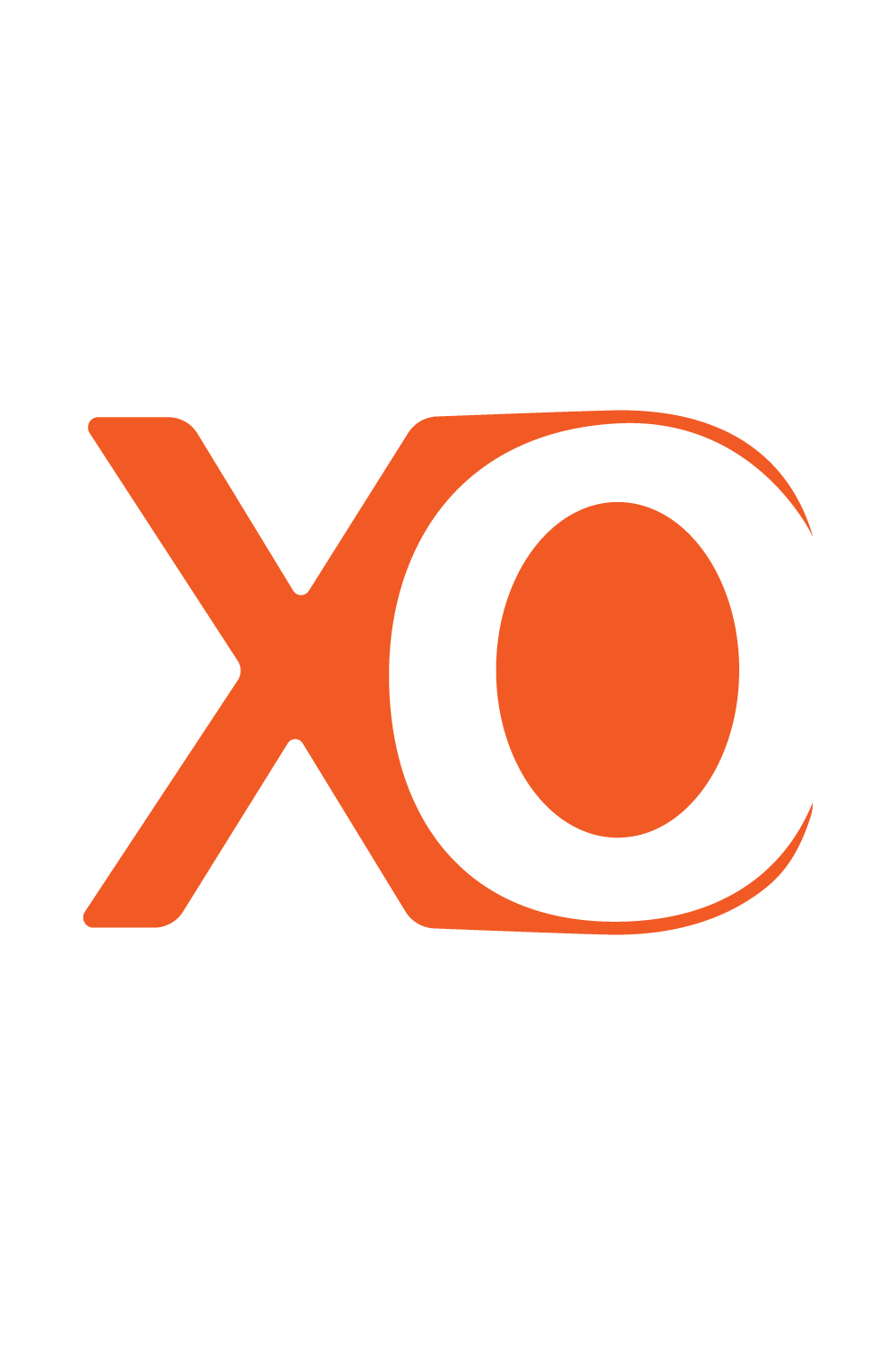 Initials XO letters logo vector image design XO logo orange color OX logo monogram best company icon pinterest preview image.