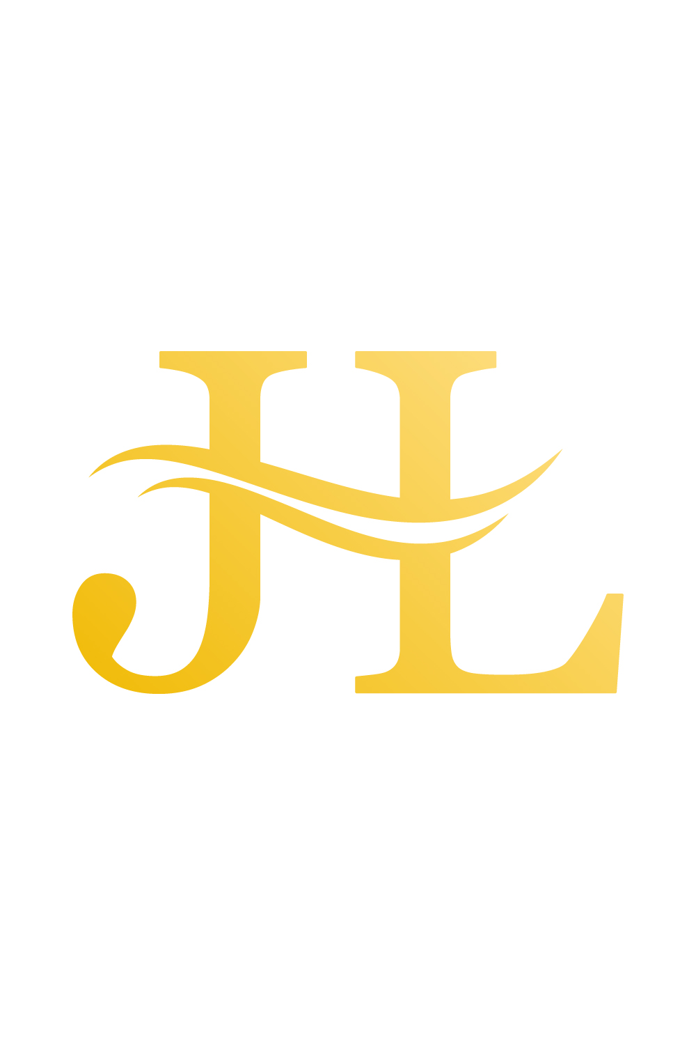 Luxury JL letters logo design JL logo design golden color best icon H logo vector images pinterest preview image.