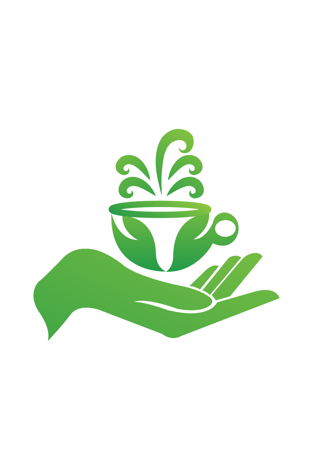 Green tea logo design vector images Coffee cafe for your company identity pinterest preview image.