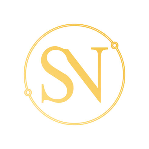 Luxury SN letters logo design SN technology logo design NS logo vector images SN logo golden color best design cover image.