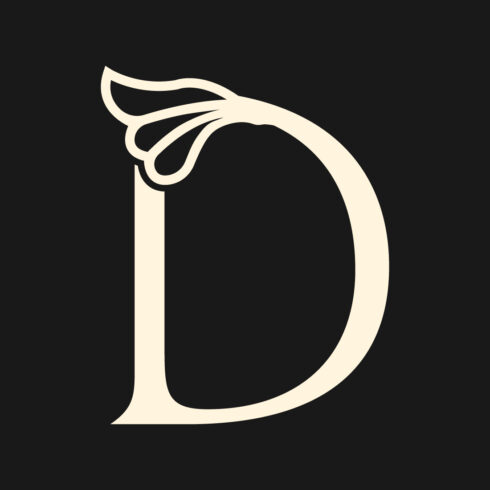 Luxury D letters logo design vector images D logo golden color best company identity cover image.