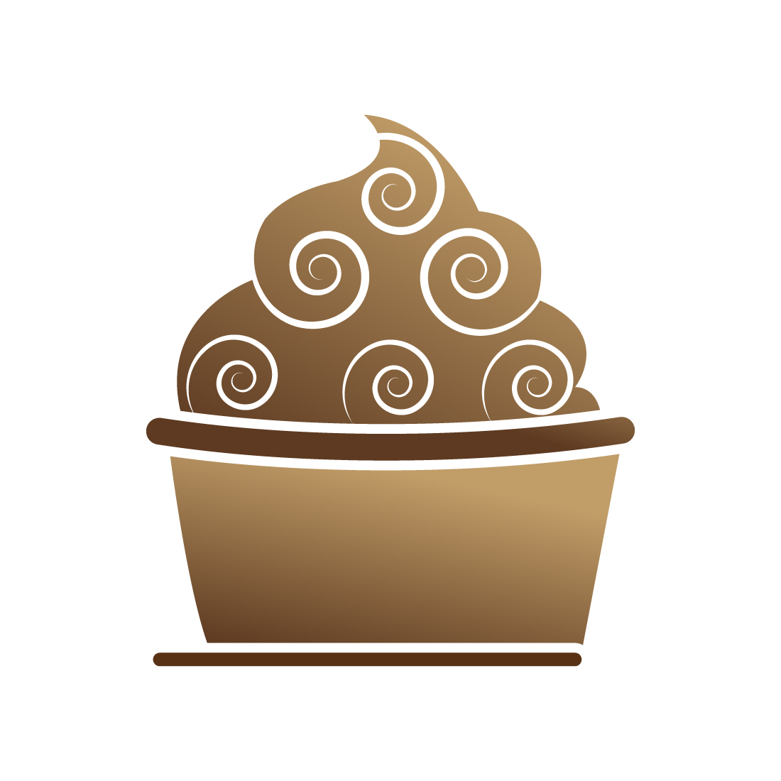 Vanilla ice cream logo design vector images Cack logo best icon design Ice cream logo template royalty preview image.