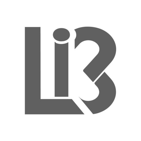 Initials LIB logo design vector arts LIB logo design Black color best company identity cover image.