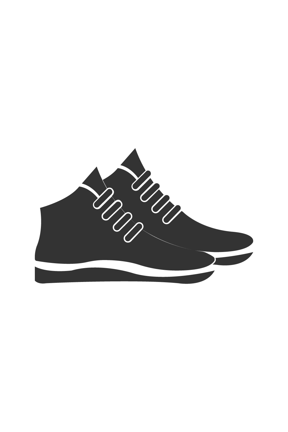 Modern Shoes icon design template vector images Man Shoes logo best quality pinterest preview image.