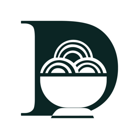 Professional D letters logo design vector images D noodles logo design D logo best icon template illustration cover image.