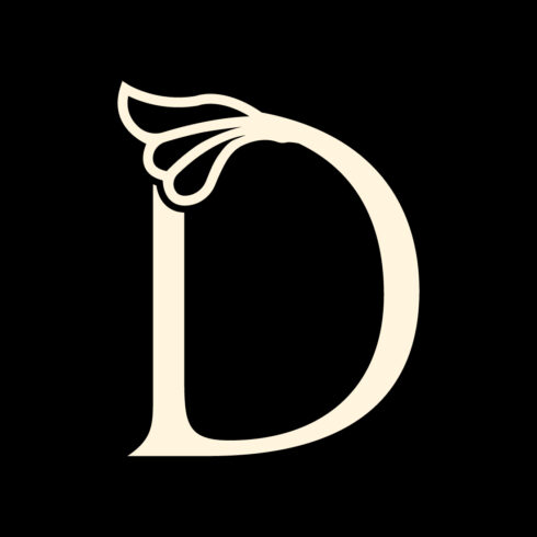 Luxury D letters logo design vector images D logo design golden color best company identity cover image.