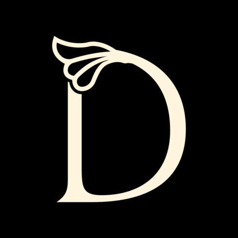 Luxury D letter logo design vector images D logo template vector arts cover image.