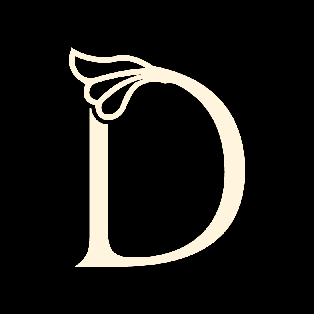 Luxury D letter logo design vector images D logo template vector arts cover image.