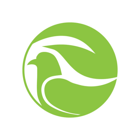 Luxury Bird Nest logo design vector images Green Bird logo design template icon design cover image.