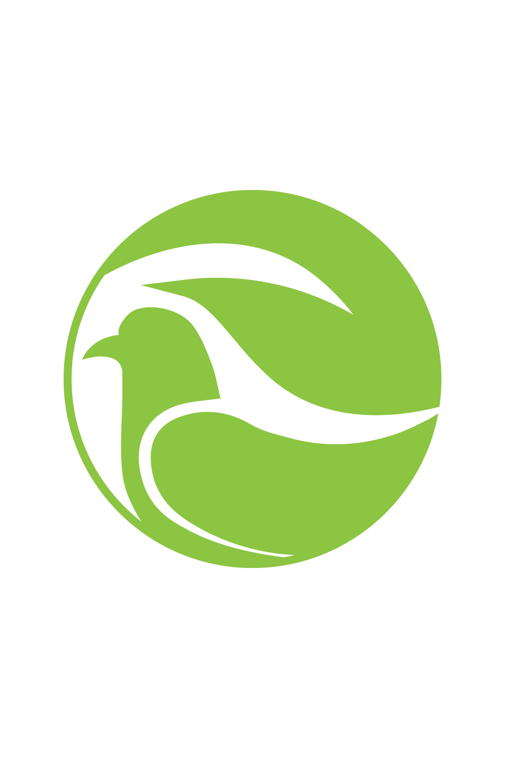 Luxury Bird Nest logo design vector images Green Bird logo design template icon design pinterest preview image.