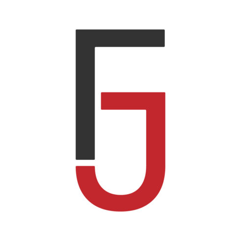 Initials FJ letters logo design vector images FJ logo design red and black color icon JF logo design cover image.