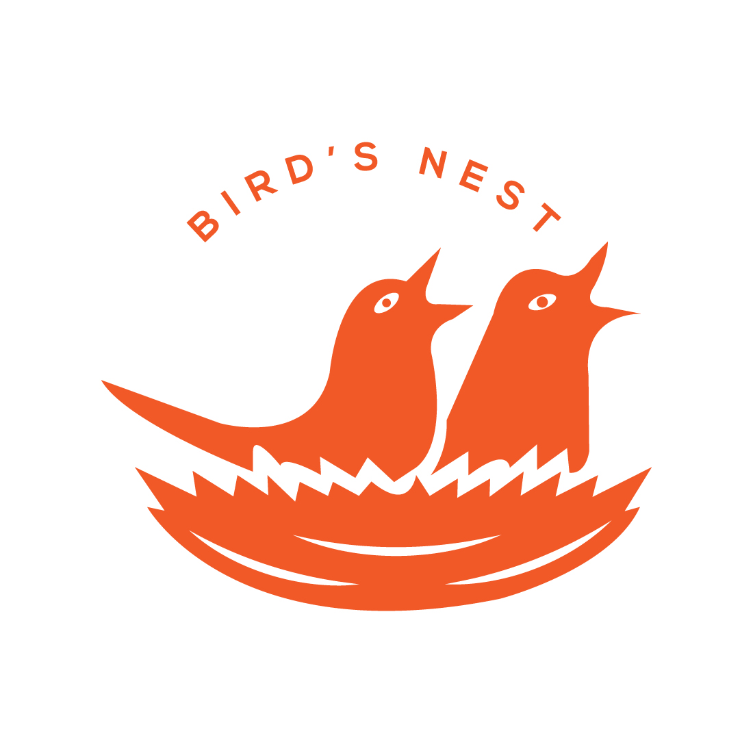 Bird Nest logo design vector template best identity Luxury bird Next logo monogram design preview image.