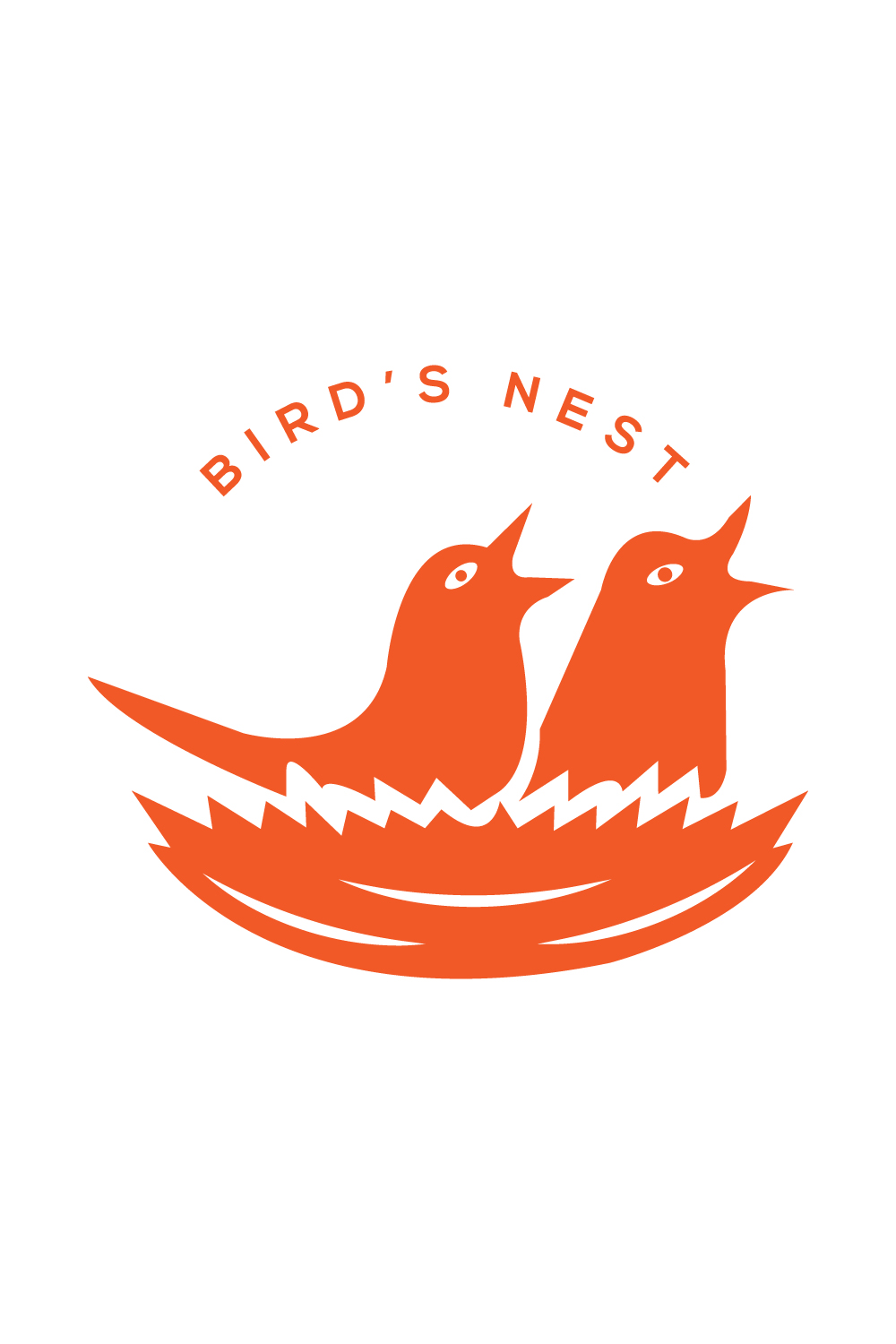 Bird Nest logo design vector template best identity Luxury bird Next logo monogram design pinterest preview image.