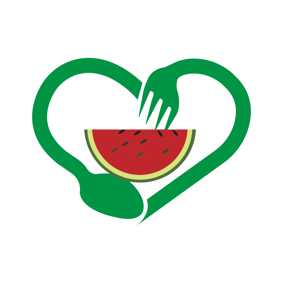Premium vector Watermelon logo design vector images Palestine food logo design vector illustration preview image.