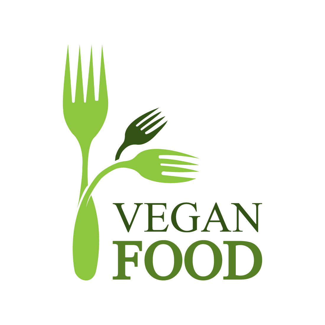 Natural Vegan food logo design vector images Organic food logo design Best Natural food logo best icon template illustration Chinees food best icon design preview image.