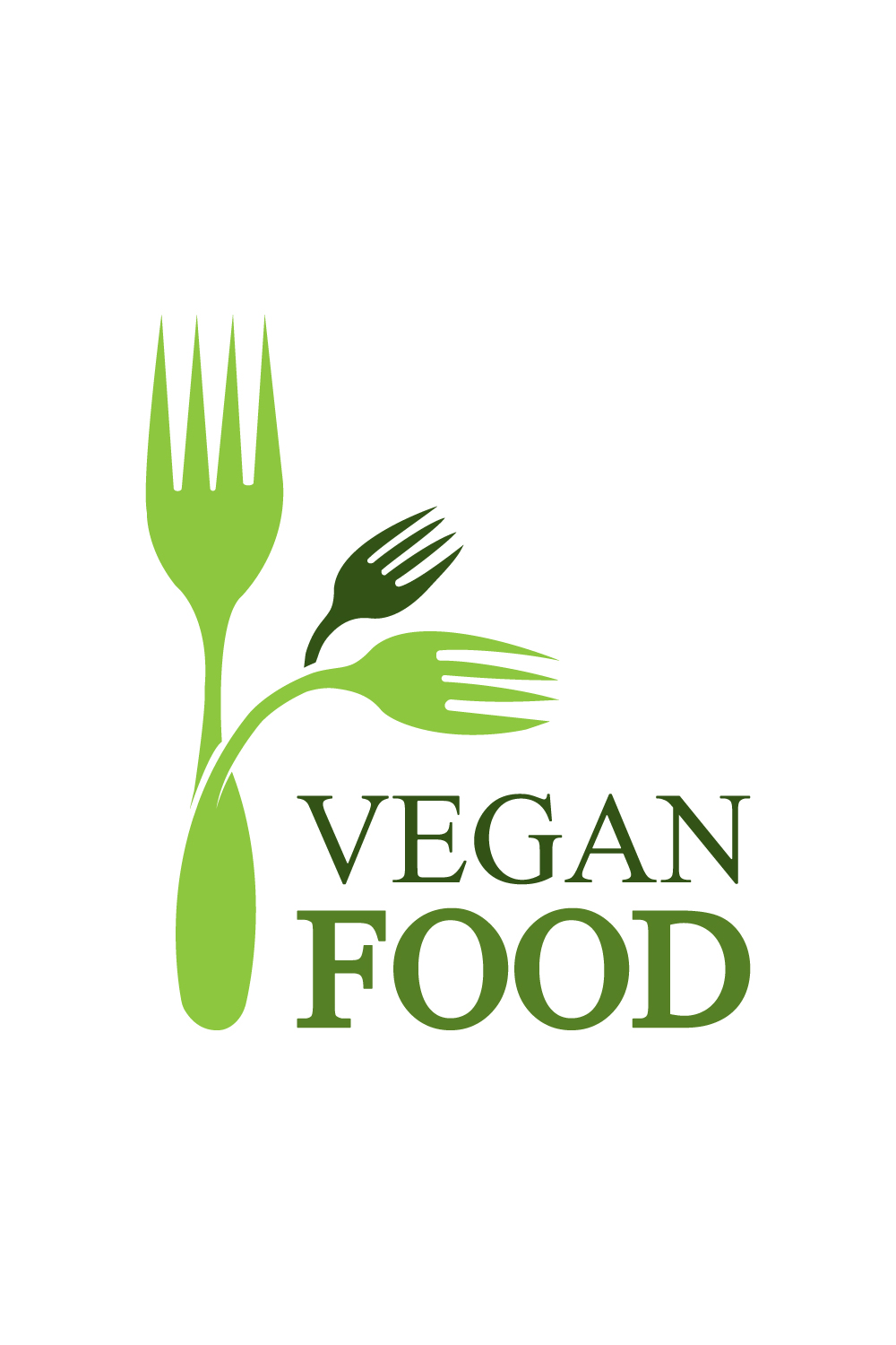 Natural Vegan food logo design vector images Organic food logo design Best Natural food logo best icon template illustration Chinees food best icon design pinterest preview image.