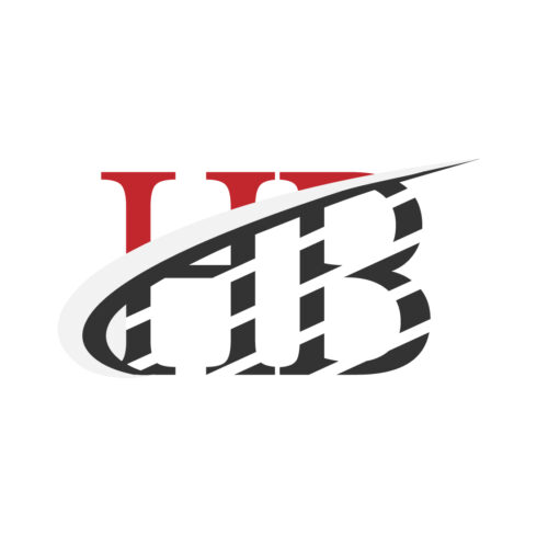 Initials HB letters logo design vector template arts HB logo design red and black color icon BH logo design victor illustration cover image.
