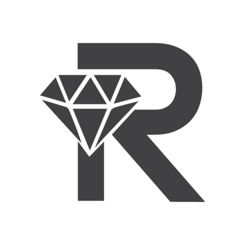Luxury R letters logo design vector images R diamond logo design template arts R logo design black color best identity cover image.