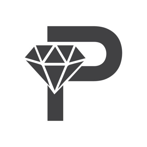 Luxury P letters logo design Premium vector images P diamond logo design P logo black color best identity cover image.