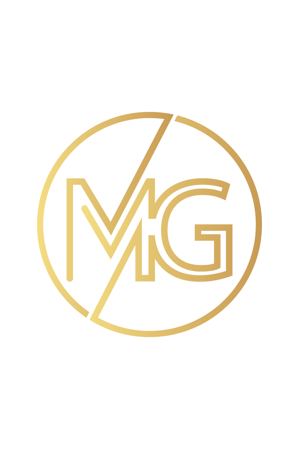 Luxury MG letters logo design vector arts MG logo circle template golden color icon GM luxury logo best icon pinterest preview image.