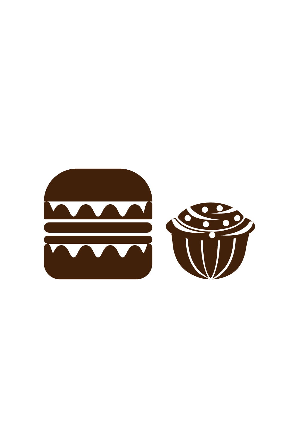 Burger icon png file Png and clipart icon Premium vector burger logo Chocolate Muffin vector icon free vector images design pinterest preview image.