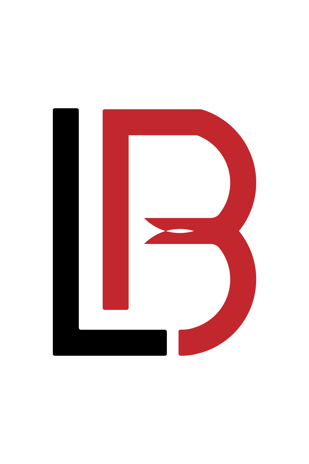 Initials LB letters logo design vector images LB logo design red and black color icon BL logo design best identity pinterest preview image.