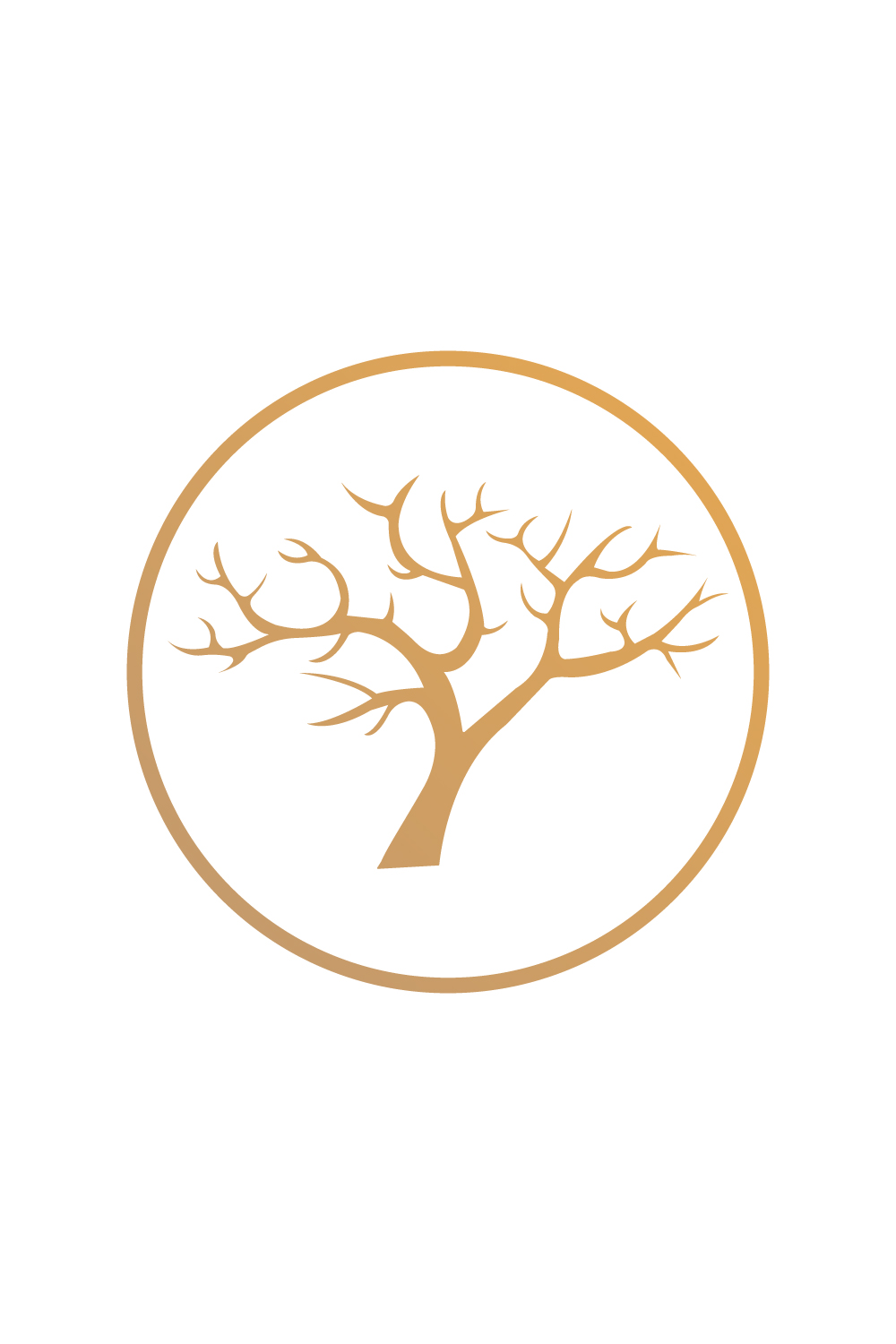 Dry tree logo design vector images Dead Trees logo design Template royalty Cracked wood tree circle images pinterest preview image.