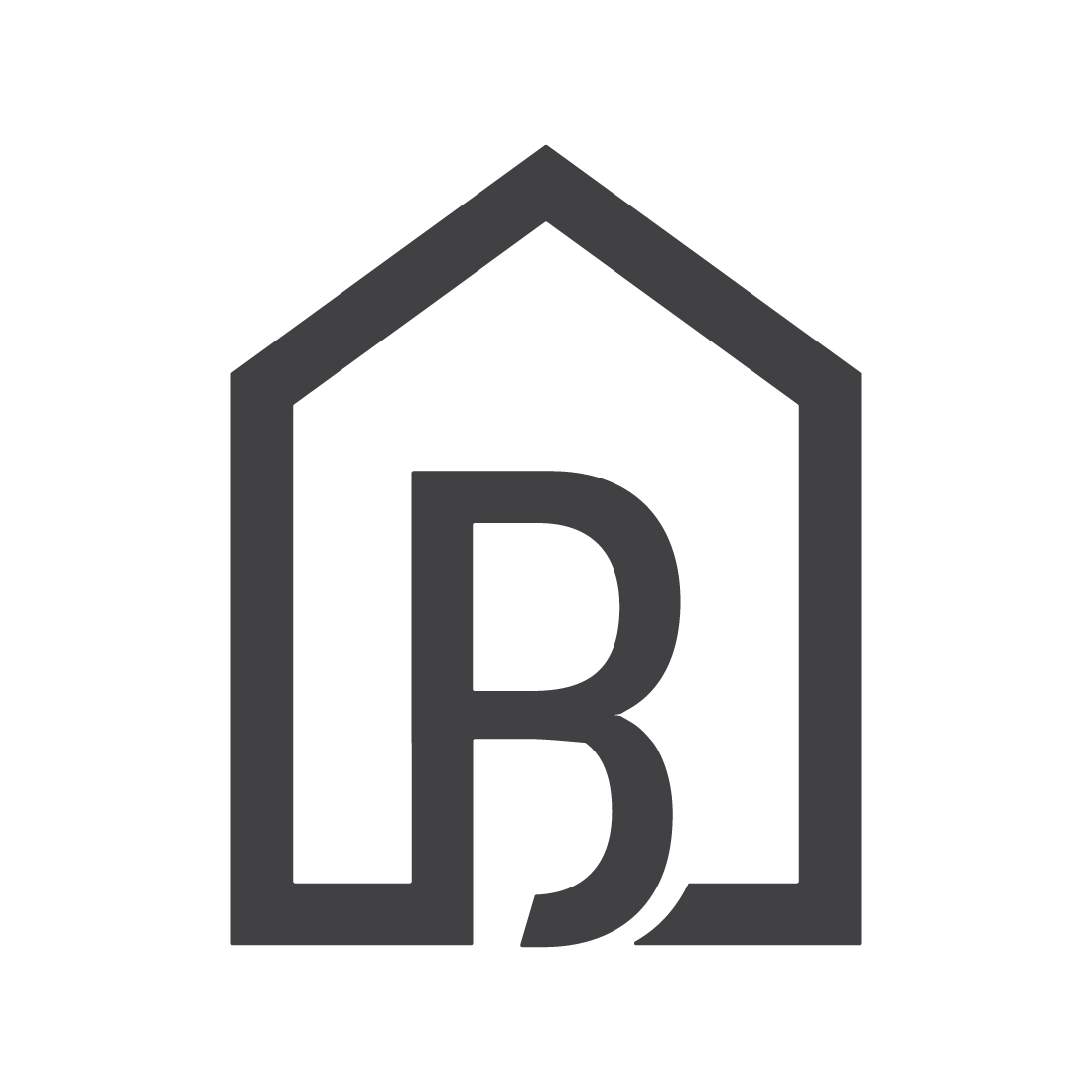 Luxury B Stay house logo design B letters logo design vector icon design B Real Estate logo design best business icon preview image.