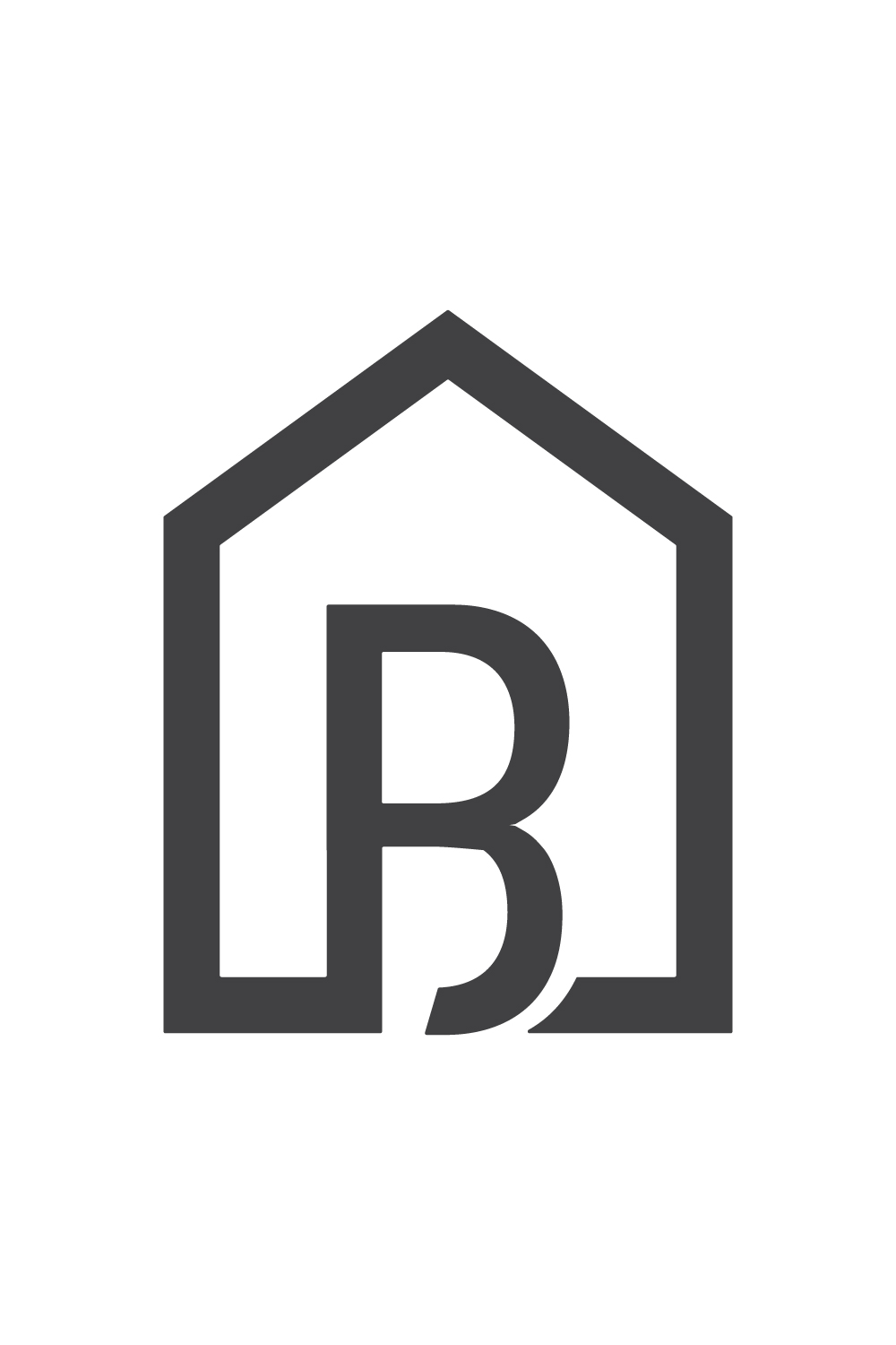 Luxury B Stay house logo design B letters logo design vector icon design B Real Estate logo design best business icon pinterest preview image.