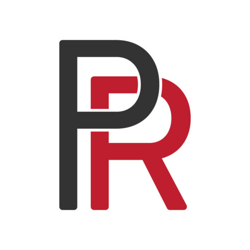 Initials PR letters logo design vector images PR logo design template royalty RP logo red and black color Premium vector illustration cover image.