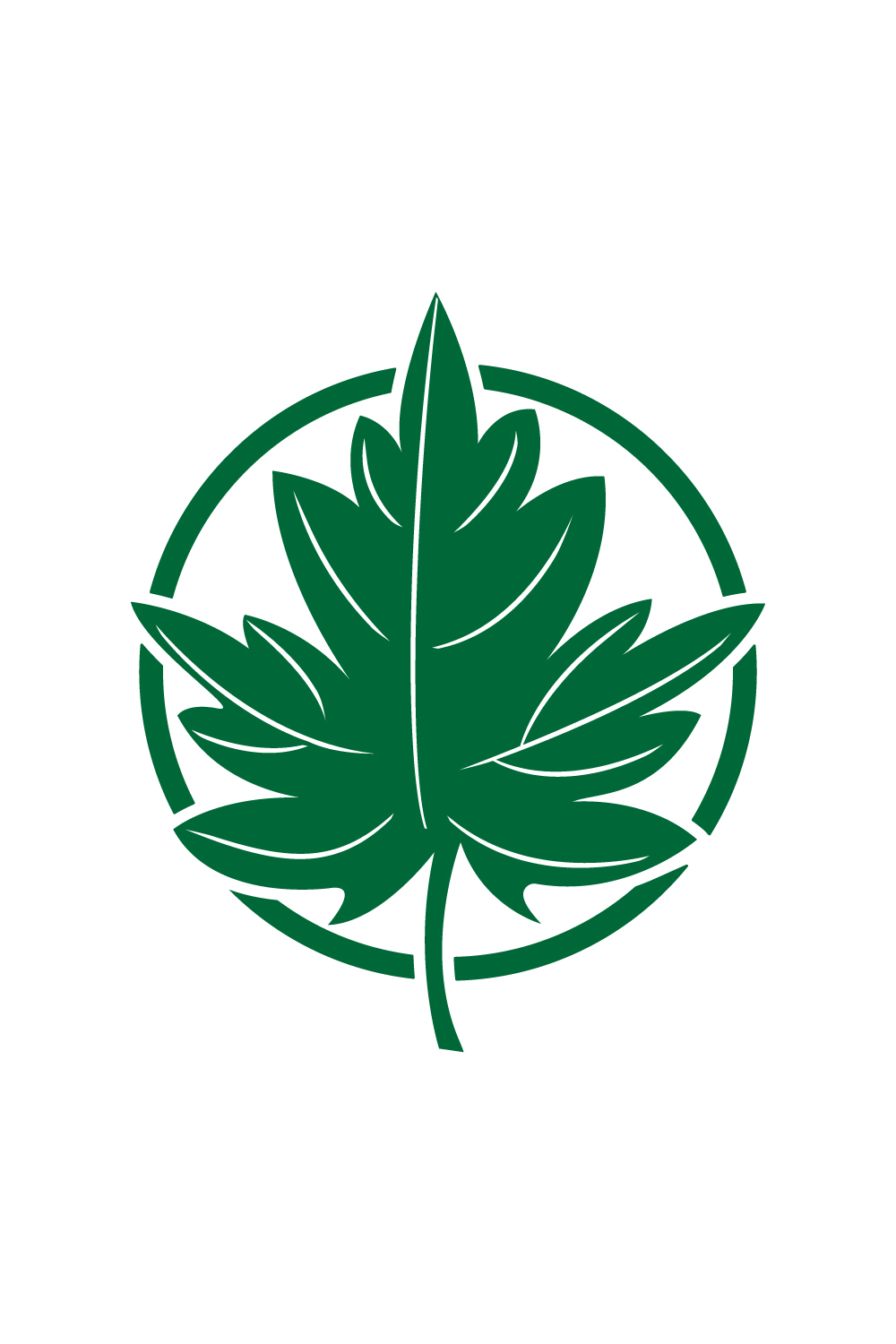 Green Leaf logo design vector images Green Vegetable logo design template icon Green Leaf circle logo best monogram identity pinterest preview image.