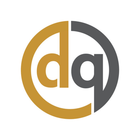 Initials DQ letters logo design vector images QD logo template vector best identity DQ circle logo Premium vector illustration cover image.