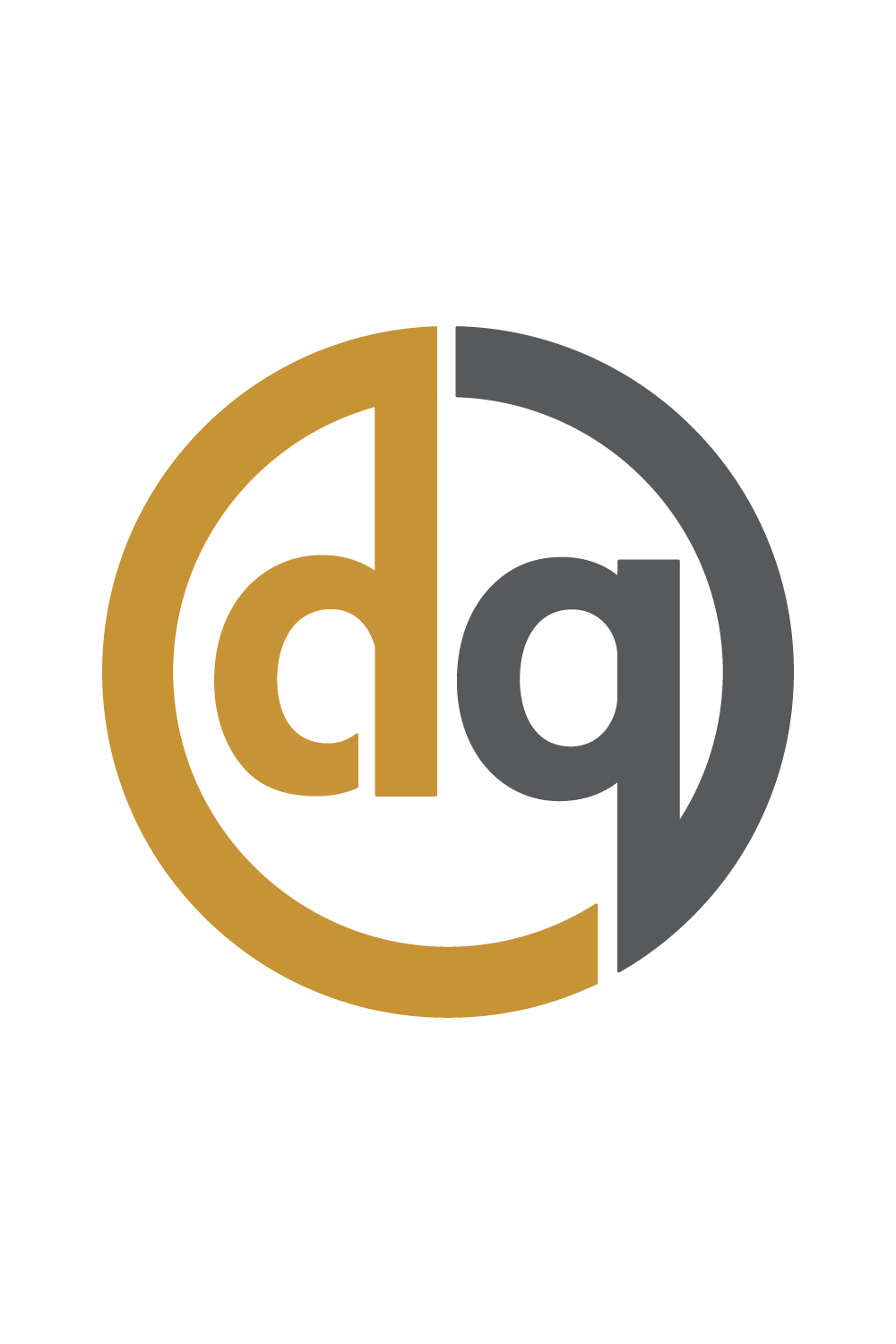 Initials DQ letters logo design vector images QD logo template vector best identity DQ circle logo Premium vector illustration pinterest preview image.