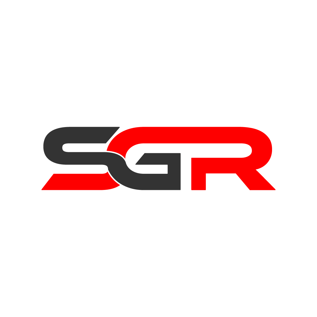 Initials SGR letters logo design vector images SGR logo best identity RGS logo red and black color Premium vector template icon design preview image.