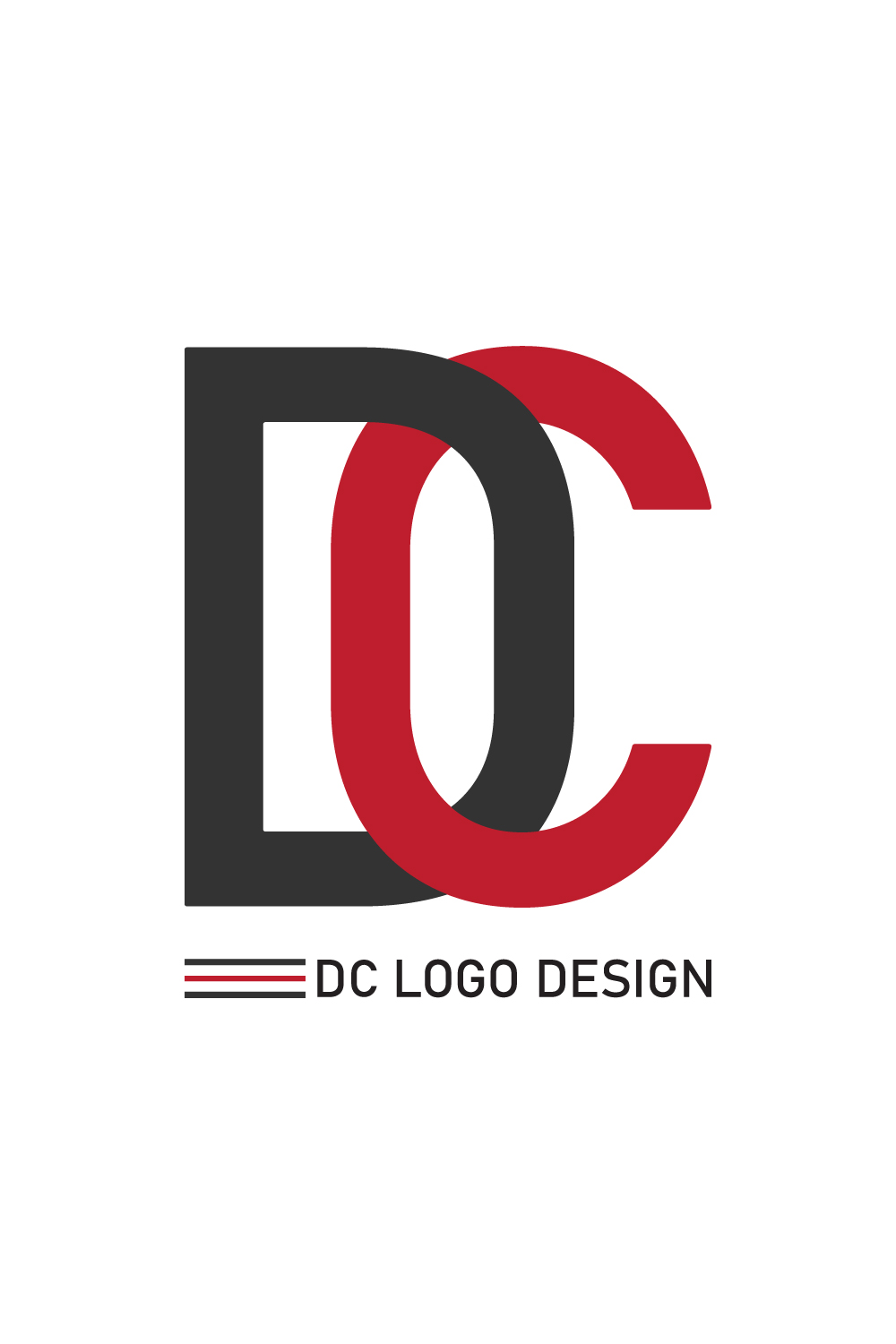 Initials DC letters logo design template arts DC logo design black and red color best icon CD logo vector images CD logo design monogram best company identity pinterest preview image.