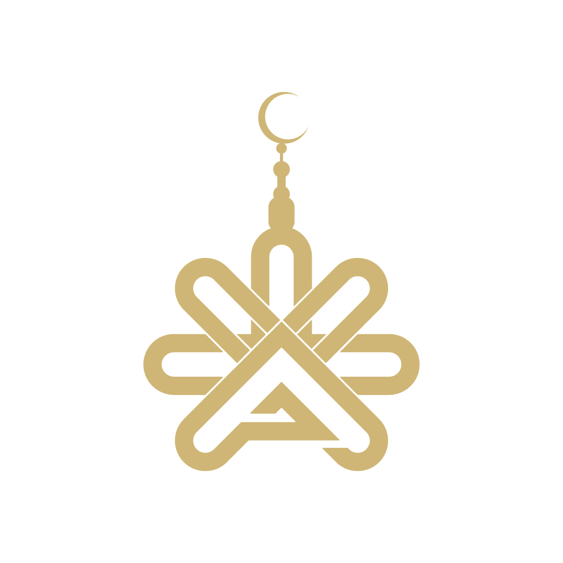 Eid Mubarak logo design vector images Mosque logo design template images A letter logo design vector icon A Islamic logo design preview image.