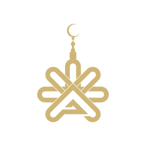 Eid Mubarak logo design vector images Mosque logo design template images A letter logo design vector icon A Islamic logo design cover image.