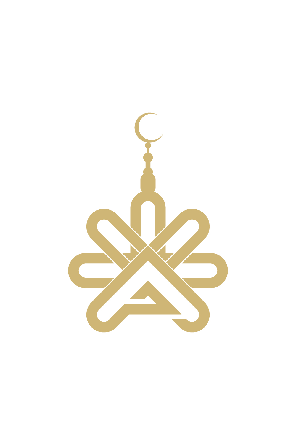 Eid Mubarak logo design vector images Mosque logo design template images A letter logo design vector icon A Islamic logo design pinterest preview image.