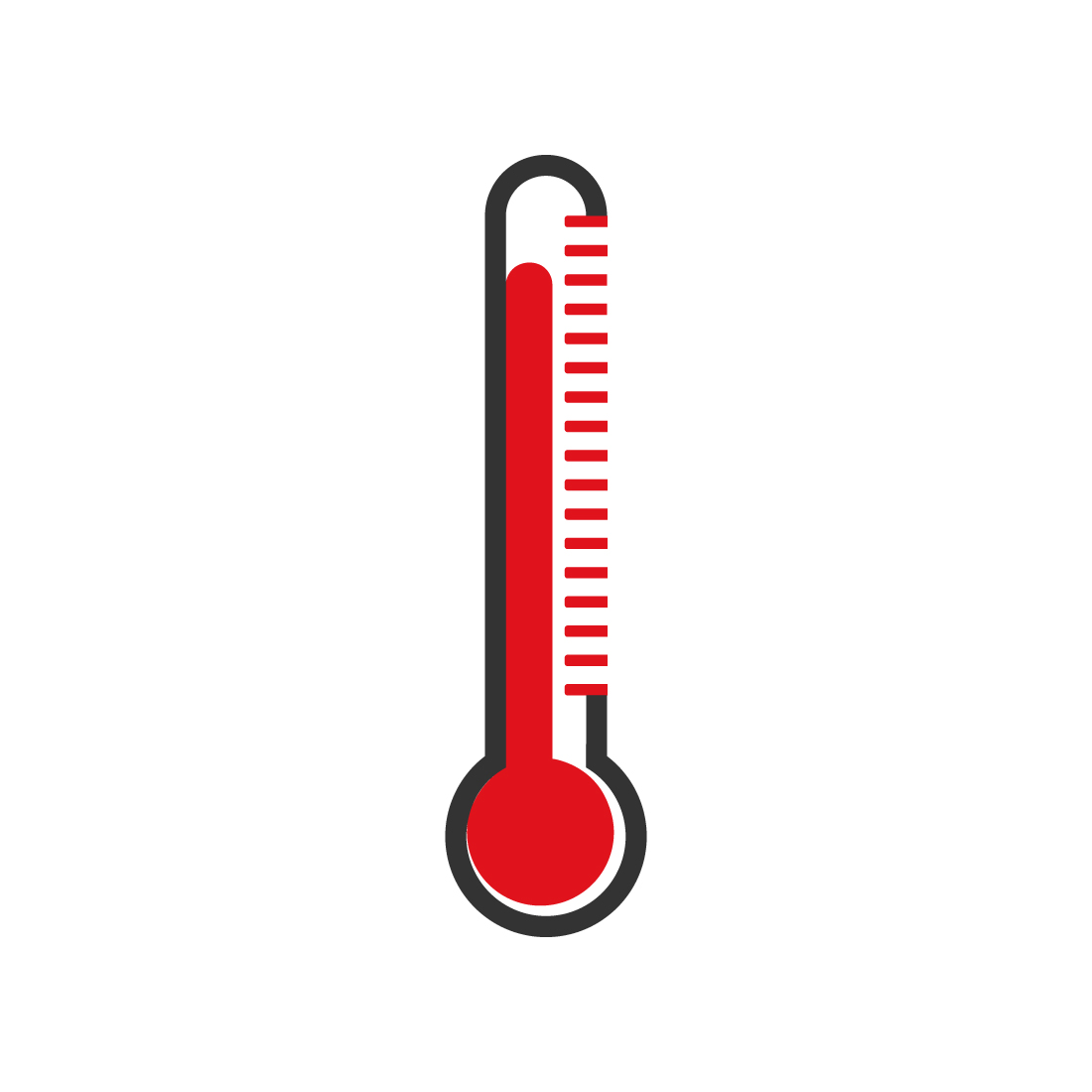 Professional Meter logo design Thermometer logo design vector icon Meter logo black and red color template best company royalty preview image.