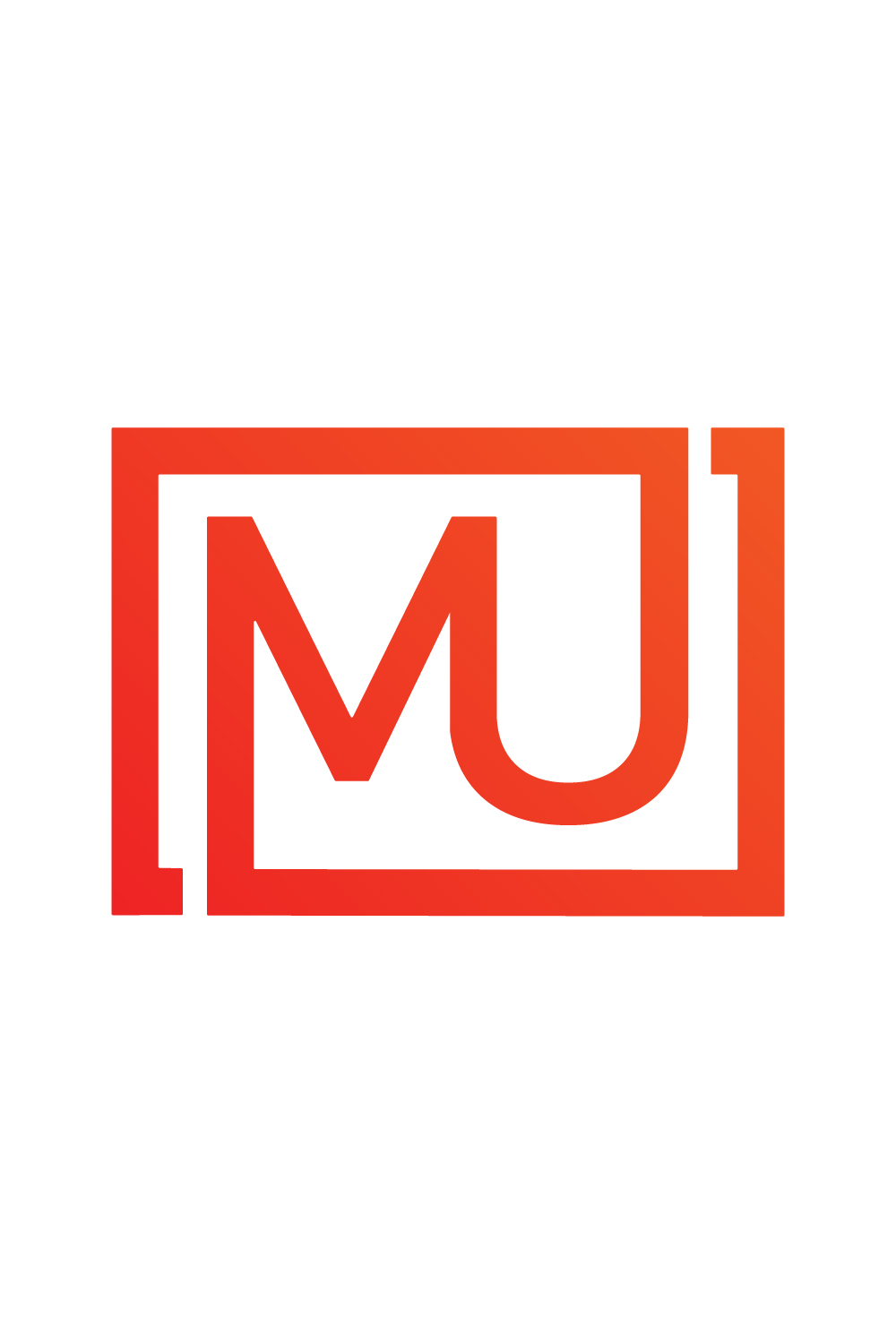Initials MU letter logo design vector images MU logo orange color icon design UM logo design template vector icon illustration UM Premium vector best company identity pinterest preview image.