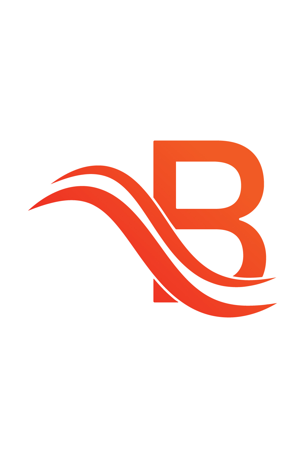 Initials B letter logo design vector images B logo design template vector icon illustration B logo orange color, Premium vector best company identity pinterest preview image.