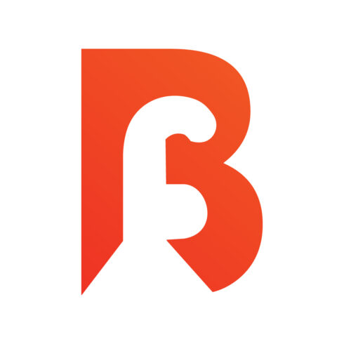 Professional BF letters logo design template arts Fb Social media logo design BF logo best company identity FB logo design orange color royalty cover image.